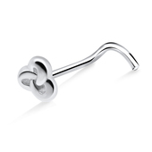 Knotty Design Curved Nose Stud NSKB-1007